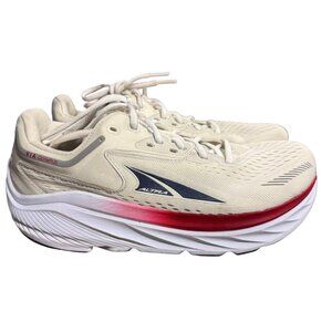 Altra Via Olympus Women's Size 9 White Red Wide Toe Box Walking Running Shoes